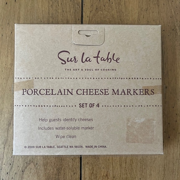 Sur La Table Porcelain Cheese Markers (Set of 4) - Picture 2 of 3